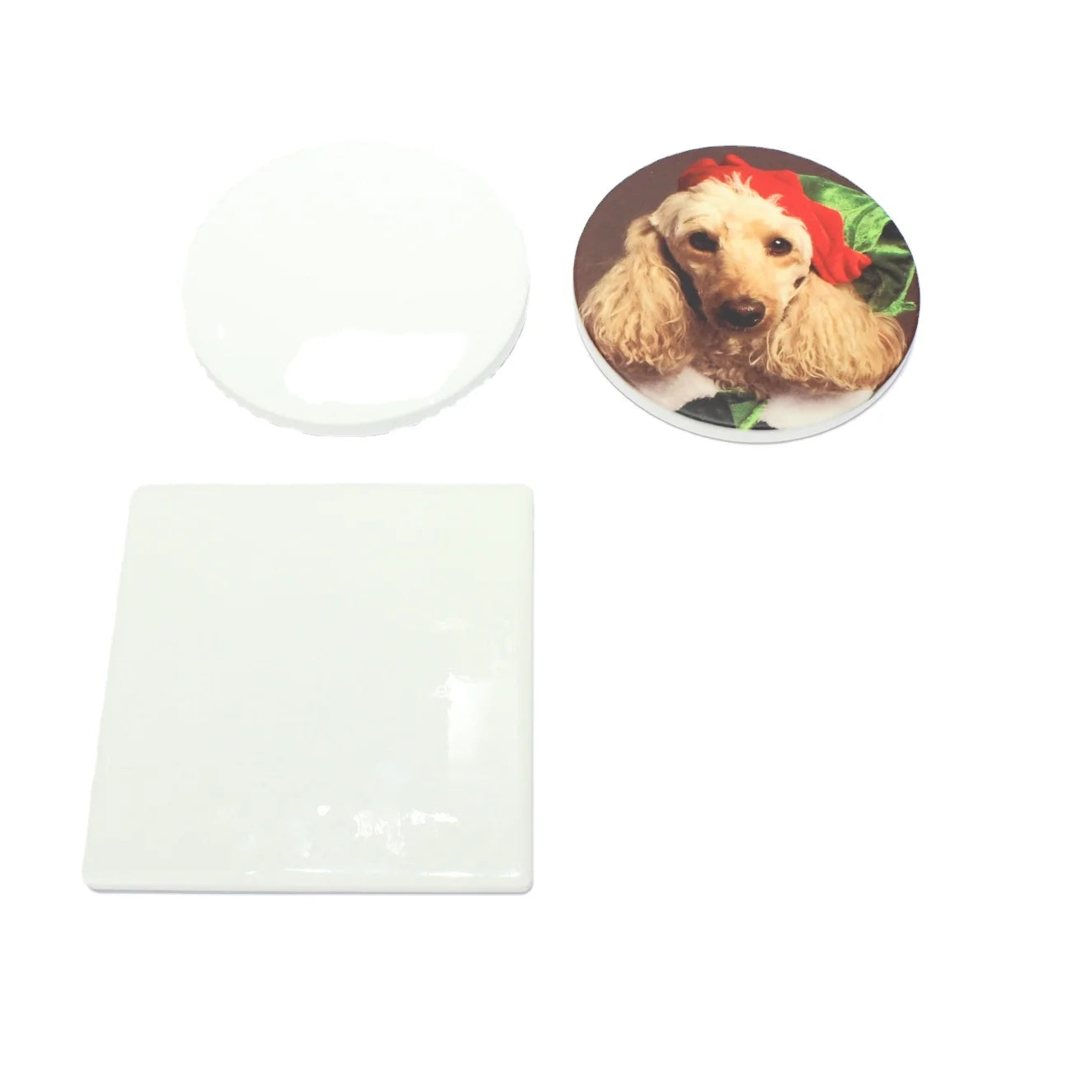 Ceramic Mug Coaster Coated for Sublimation Printing Mats & Pads Round Eco-friendly Stocked Europe