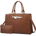 LOVEVOOK 2025 Stylish Ladies Handbags Laptop Work Shoulder Tote Computer Bags Pu Leather 15.6 Inch Women Briefcase Laptop Bags