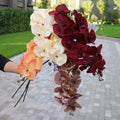 Wedding Decoration Artificial Flower Orchid Artificial butterfly Orchid Flower Real Touch Silk Artificial Orchid for Sale