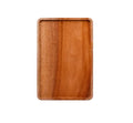 Serving plates and trays safe party plates with grooves to avoid spills home decor fruit wood plates food coffee and tea