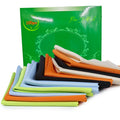 100pcs Custom Eco-Friendly Anti-Fog Microfiber Lens Cleaning Cloths 15x15cm for Glasses Eyeglasses & Jewelry Laser-Cut
