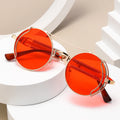Hot Selling Steampunk Sunglasses for Men and Women Gold and Silver Metal Circle Frame Sun Glasses