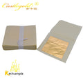 24 Karat Facial Cake Gold Leaf Wholesale 4.33 X 4.33 cm 100 Pieces a Pack Chinese Edible Genuine Pure Gold Leaf Sheet 24 k