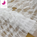 HY1580 White Soft Net Fabrics 3D Fashion French Tulle Lace With Sequins for Lovely Girl Dress