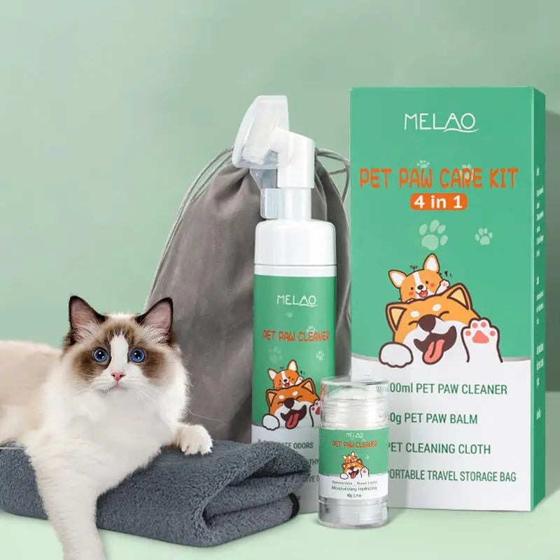China Factory Pet Paw Cleaner Kit Balm for Heal Dry Cracked Paws & Nose Foot Washer Paw Scrubber Pet Grooming Kit