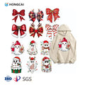 Christmas' Day Heat Transfer Sticker Ready to Press Heat Transfer Designs Stick on Decals for Clothing DIY  Transfer Vinyl