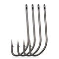 Top Right FH605 Looped up Eye Hook High Carbon Steel Fishing Hooks Sea Worm Carp Single Circle Barbed Hook