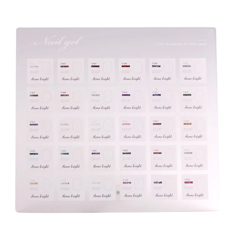 TSZS Wholesale Korean Big Acrylic Nail Art Display Board Nail Art Salon Products Nail Sequins Storage Board