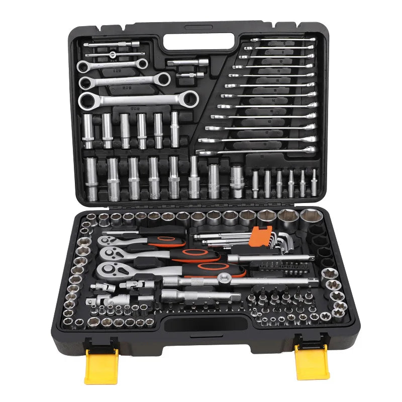 150PCS Multifunction Universal Professional Snapon Car Wheel Nut Auto Vehicle Repair Socket Ratchet Wrench Set