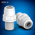 Quick Connect Fitting 1/4 Inch OD to 1/4 Inch MIP NPT Water Filter Straight Adapter Parts RO System Purifier Joint Accessories