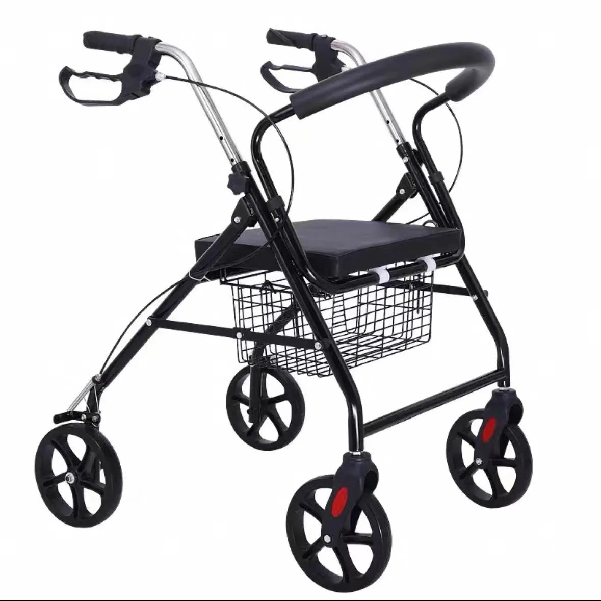 walking rollator walker mobility aids disabled for elderly adults seniors equipment  4 wheel folding rehabilitation mobility oem