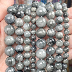 Factory Price Natural Stone Eagle Eye Round Spacer Loose Bead for Jewelry Making 6-12 MM DIY Bracelets Accessories Wholesale