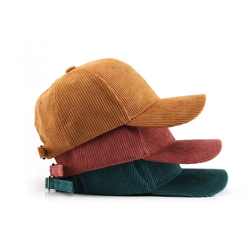 Hot Selling 6 Panel Curved Bill Plain Driver Baseball Cap Organic Corduroy Trucker Hat Adult Fashionable Sporty Silver Copper