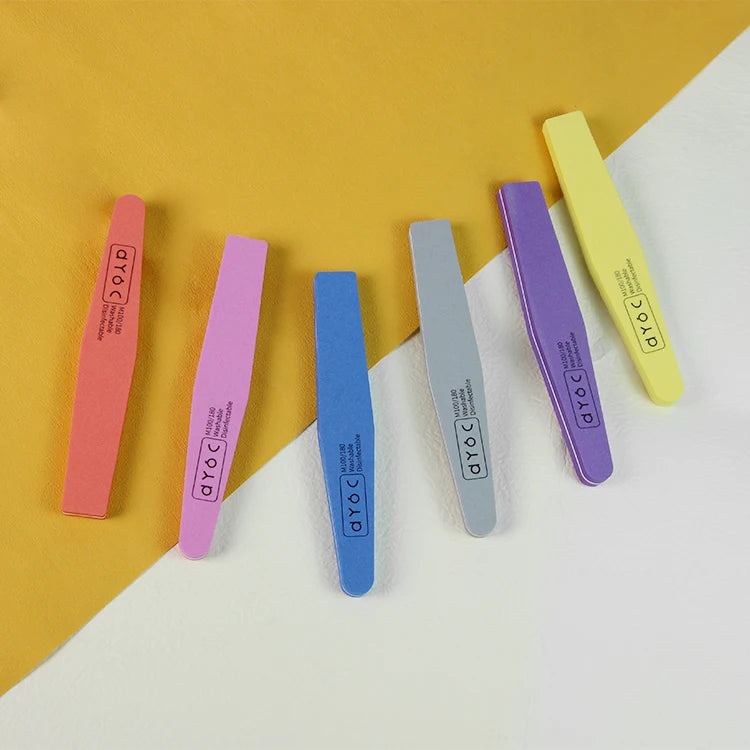 ZRKGEL Free Sample Wholesale Double Side Disposable Nail Buffer Nail Art Manufacturer Sponge Manicure Nail File 100/180