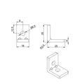 China Supplier Rohs Odm Oem 1177 Stainless Steel 20 *20 Strong Corner Bracket 20 Series Heavy Machine Accessories 2020