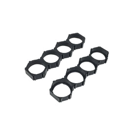 1000pcs 21700 Honeycomb Type Battery Accessories 4P Plastic Cell Holder Bracket for Lithium Ion 21700 Battery Bangteng Black