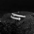 Factory Direct Sale Hip Hop Finger Ring Wholesale Adjustable Silver Zircon Fashion Jewelry Rings for Men