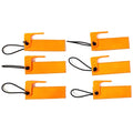 10 Pack Chamber Safety Flag with Bonus Bright Blaze Key Chain Tags