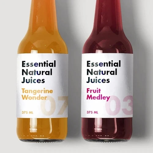 Waterproof Custom Fruit Juice Drink Sticker Beverage Labels Logo Sticker Labels for Bottles