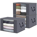 Household  Large Storage Bags Closet Organizers Foldable Storage Bins with Reinforced Handles