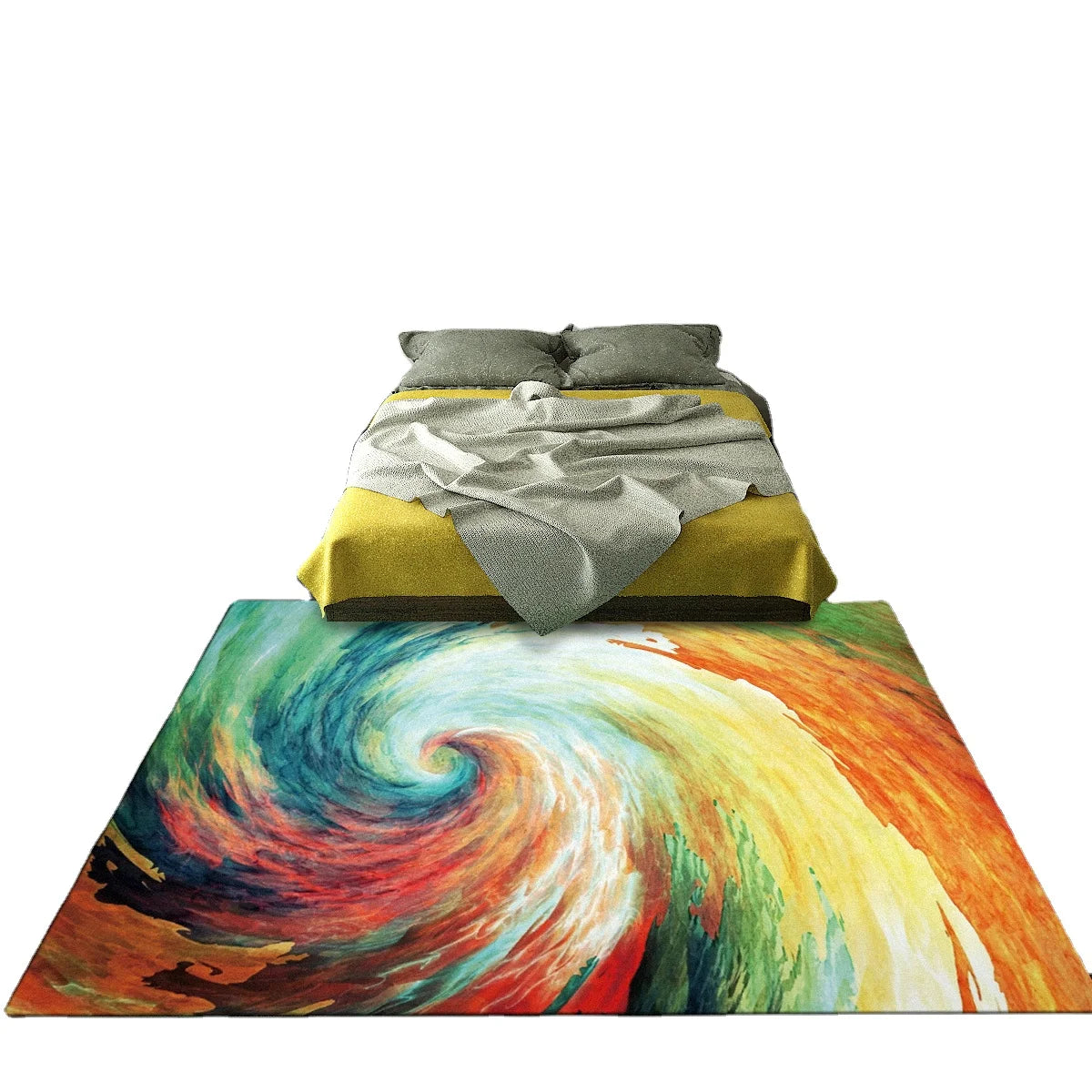 Colorful Various Patterns for Living Room Colorful 3D Printing Rugs Carpets