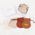 Custom Logo Luxury Paperboard With Microfiber Drawstring Jewelry Pouch Inside Gift Packaging Jewelry Bag