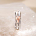 Romantic Simple Heart Puzzle Couple Ring For Wedding Jewelry Valentine's Day Gift Open Adjustable Ring