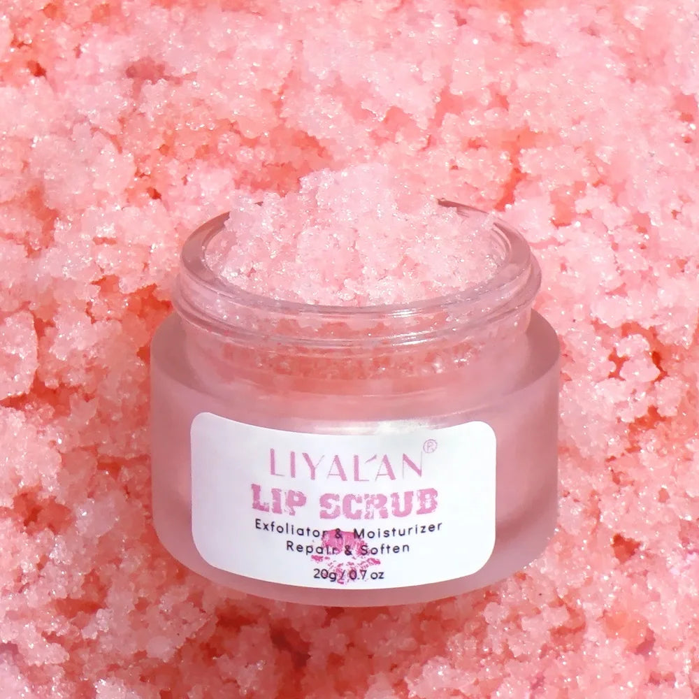 Pink Lip Scrub Private Label Lip Care Moisturizing Organic Lipscrub Exfoliating Sugar Pink Lip Scrub