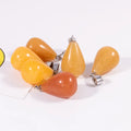 Huiying Trendy Popular Natural Red Aventurine Drop-shaped Healing Cute Mini Natural Stone Pendant DIY Decoration jewelry