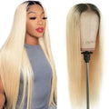 Vietnamese Raw Hair Bone Straight 1b/613 Wigs for Black Women Ombre Bone Straight Human Hair Lace Front Wig