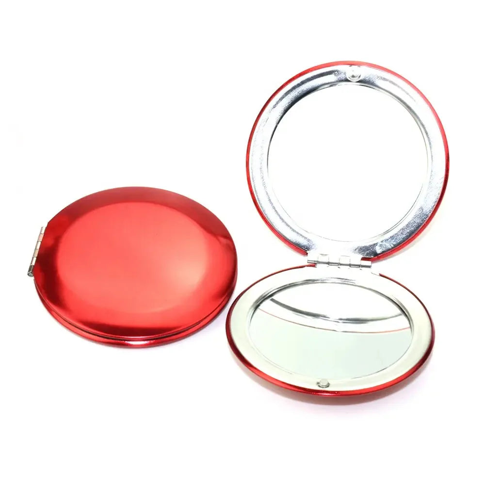 Custom Color Aluminum Mini Small Pocket Makeup Mirror Portable Pocket Makeup Mirror Small Round Cosmetic Mirror