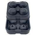 Factory Wholesale Large Size Easy Release 4 Grids Ball Square 2 Pack Freezer Silicone Ice Tray