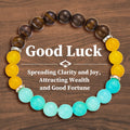 Hot Selling Elastic 8mm Zebra Volcanic Stone Bracelet Natural Stone Beads Bracelet with Love Devil's Eye Trendy Style