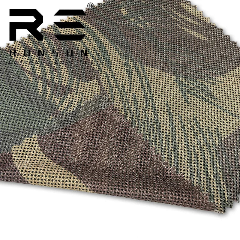 Mesh 230gsm RHODESINA 100% Poly Tactical Mesh Fabric Camouflage Mesh Lining Fabric