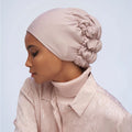 Sharut Newest Islamic Muslim Ruched Elastic Milk Silk Cotton Jersey Stretch Tie Back Underscarf Hijab Caps