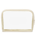Deli 64868 White Transparent Cosmetic Bag Travel Portable Washing Bag Large Capacity Waterproof Storage Bag 48pcs Per Carton Set