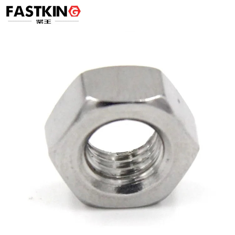 A2-70 Hexagon Nut 304 Stainless Steel Hex Nut DIN934 Plain M1.0-M48