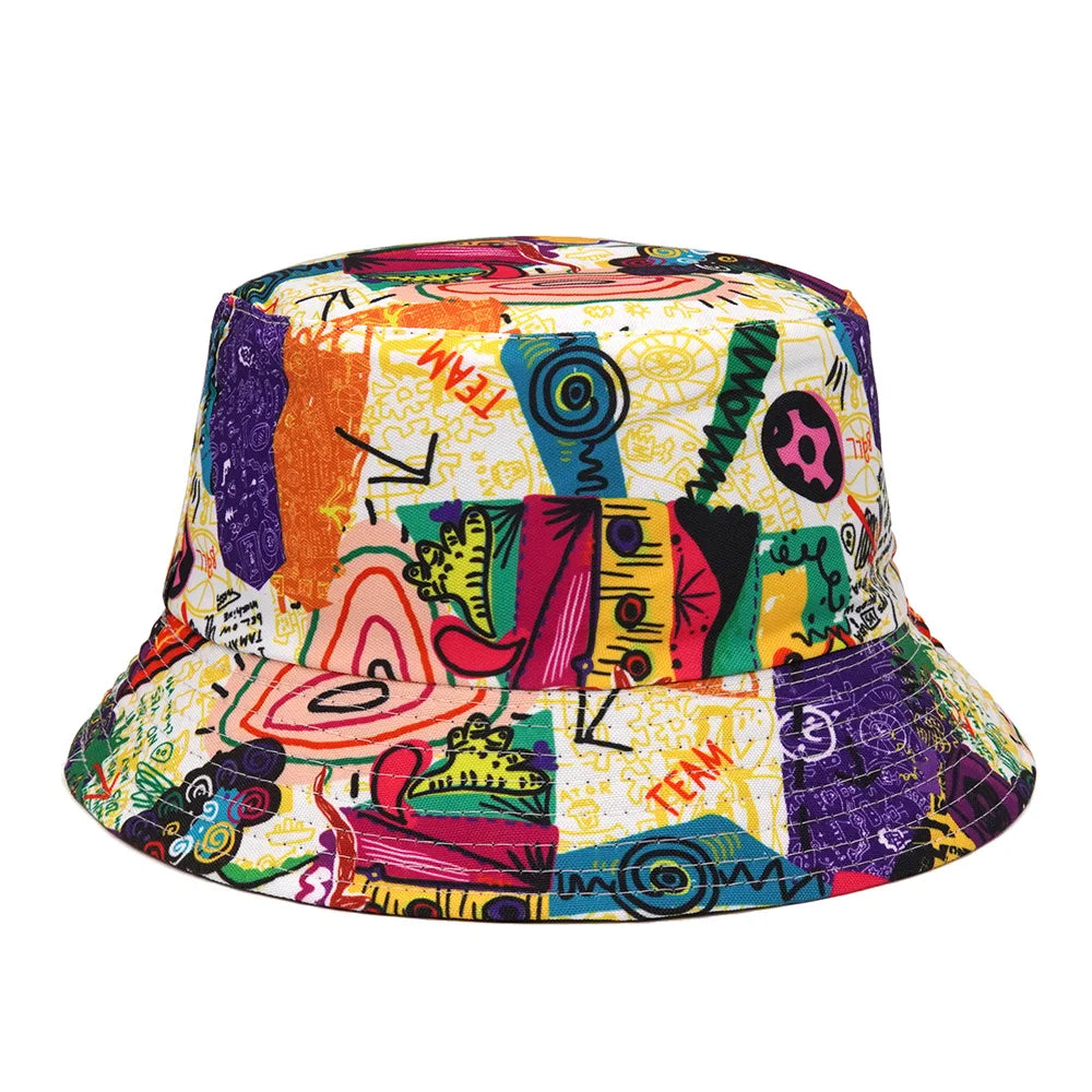 Xuancui Manufacture Wholesale Fashion Women Men Fisherman Hat Hawaiian Tropical Floral Print Bucket Hats