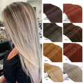 Heat Resistant Premium Organic Bio Protein Fiber Ombre Blonde Weave Bone Straight Hair Bundles Weft Synthetic Hair Extensions