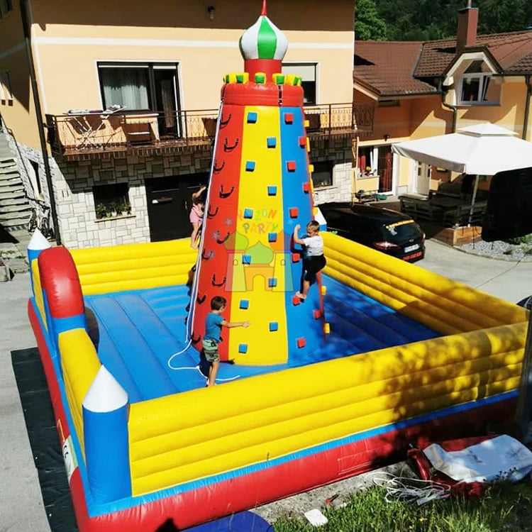 Ouutdoor Kids Party Jumpers Bouncer Bouncy Castle Sport Games Inflatable Climbing Wall
