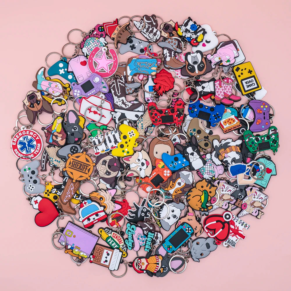 Key Ring Cute Dogs Mecial Cartoon Keychain Individual Key Holder for Men Keys Car Pendants Custom Wholesale
