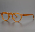 Mazzucchelli Quality Sunglasses Handmade Acetate Round Eyeglass Frames Retro Diamond Face Shape for Reading Glasses Unisex