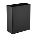 Black Wall-Mounted Stainless Steel for Office Built-in Standing Structure Kitchen Use Square Trash Can Storage Bucket