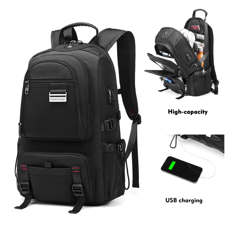 Factory New Functional USB Outdoor Sport Wholesale Custom Travel Hiking Student Backpack Bag Laptop Backpack