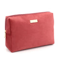 Oem Customizable Makeup Organizer With Logo Zipper Stand Pouch Cosmetic Bag for Ladies Custom Velvet Bag Gift Pouch