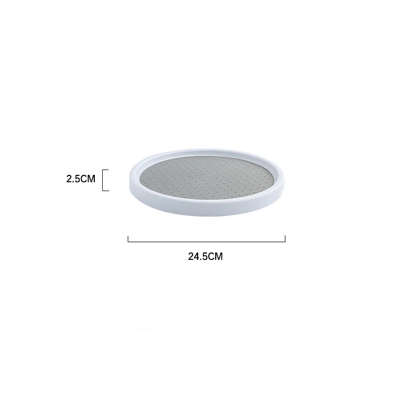 Corner Cabinet Lazy Susan 10 Inch Turntable for Kitchen Non-skid Lazy Susan Organizer for Cabinet