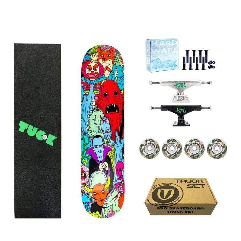 Factory Wholesale Skateboard Pro Canadian Maple 8.0 8.25 Skateboard Set Complete