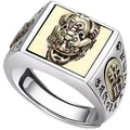 Handmade Lucky Pixiu Ring Men and Women Good Luck Opening Adjustable Transshipment Chinese Style Piyao Ring Jewelry Accessories