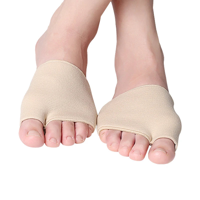 Threaded Thumb Valgus Care Set Soft Toe Splitter Anti-Slip Forefoot Pads Thickened High Heel Metatarsal Pads Comfort Insoles
