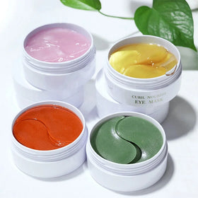 Private Label OEM Collagen Under Eye Patches Hydrogel 24k Gold 60 Patches Jar Firming Brightening Vegan Eye Sheet Mask Wholesale